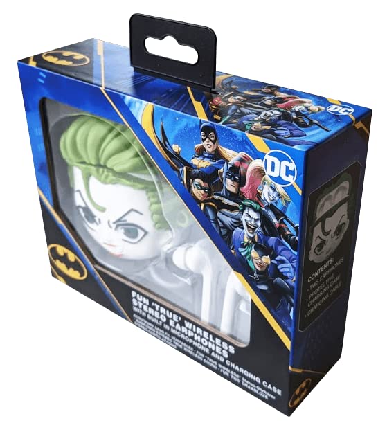 Lazerbuilt - Écouteur Bluetooth TWS Joker - Assistant Google installé et boîtier de chargement avec design Joker Lazerbuilt - Écouteur Bluetooth TWS Joker - Assistant Google installé et boîtier de chargement avec design Joker